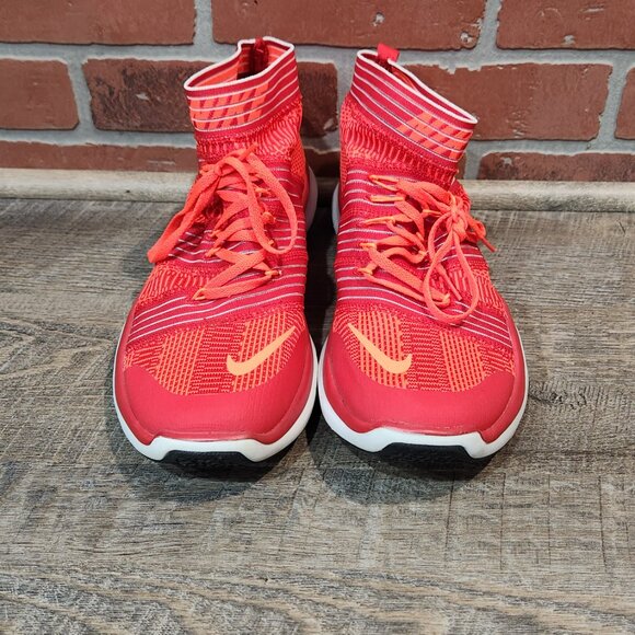 NIKE Free Train Virtue RED w/ Hyper Orange Training Running Shoes Mens 11.5 - Picture 8 of 8